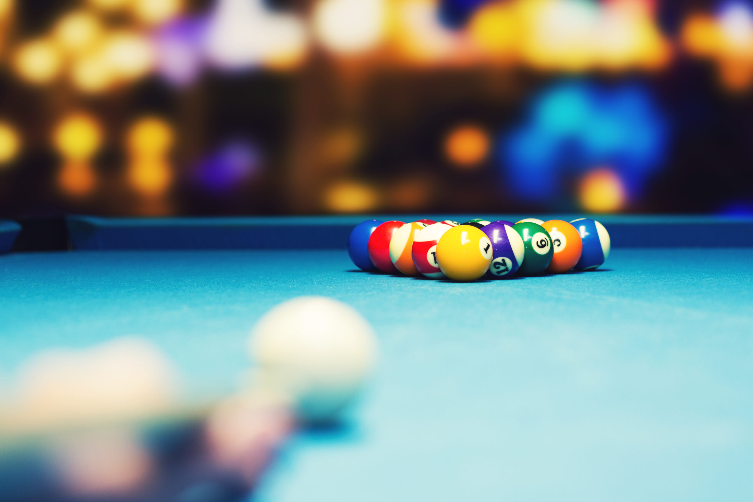 Mojo Pool Balls racked